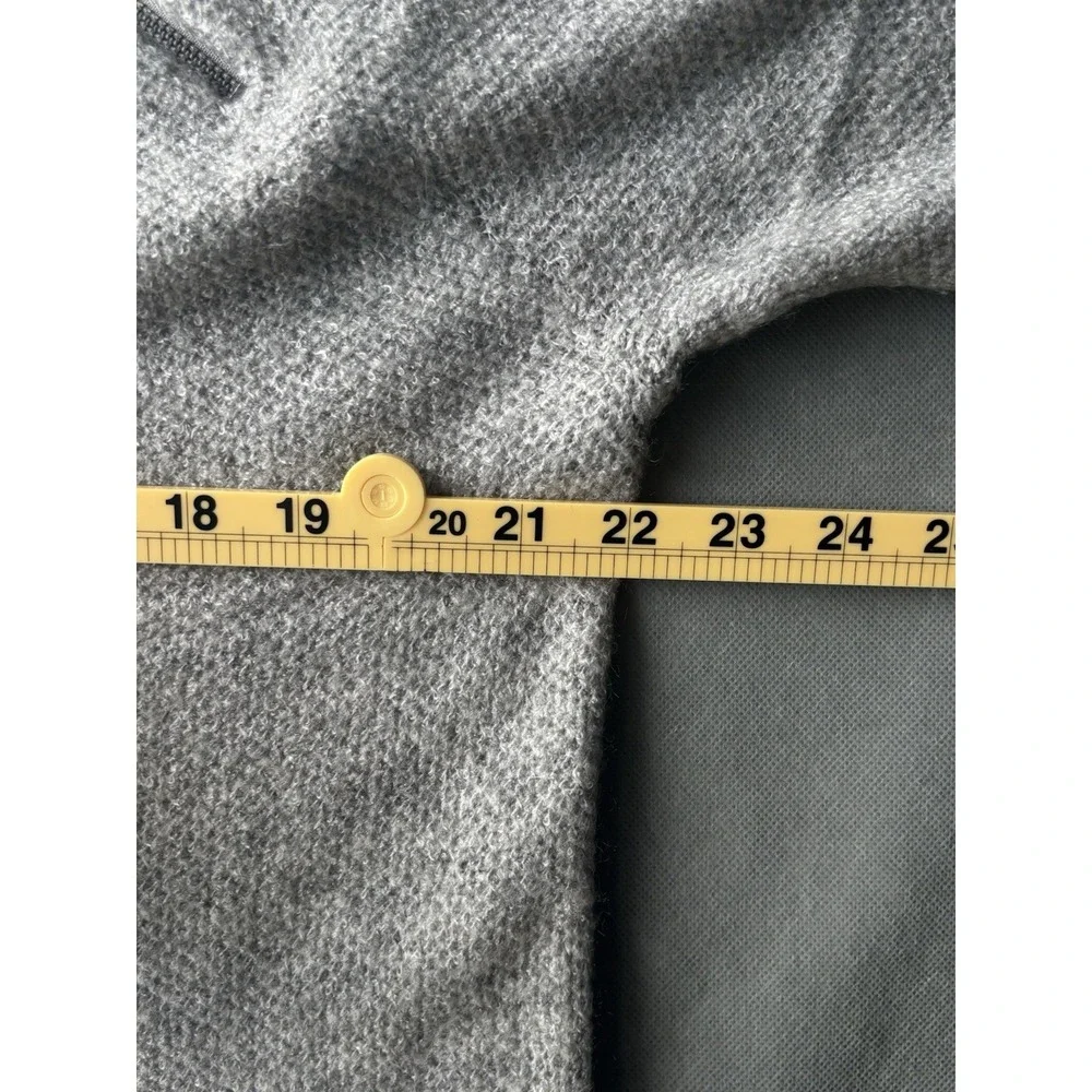 Abercrombie & Fitch Women L Sweater Grey Soft 1/4 Zip
